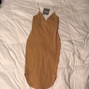 Camel BODYCON Dress